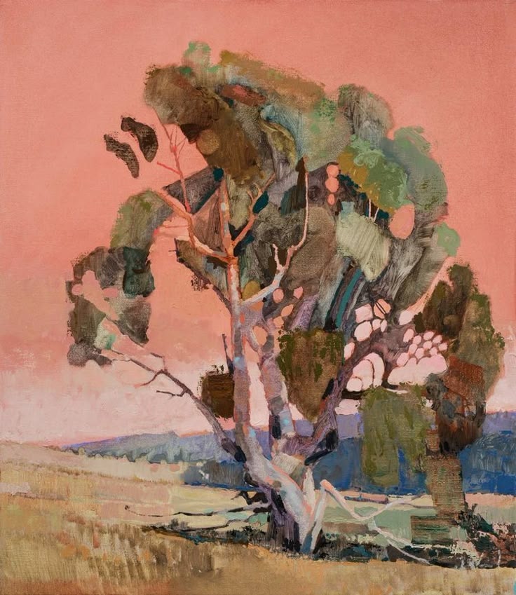 Tree at Barfold by Adam Pyett, 2020, Oil on linen