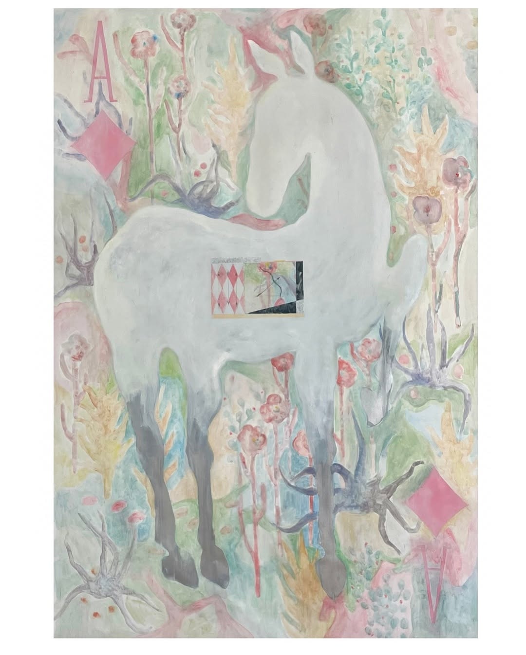 White horse by Dora Lybak