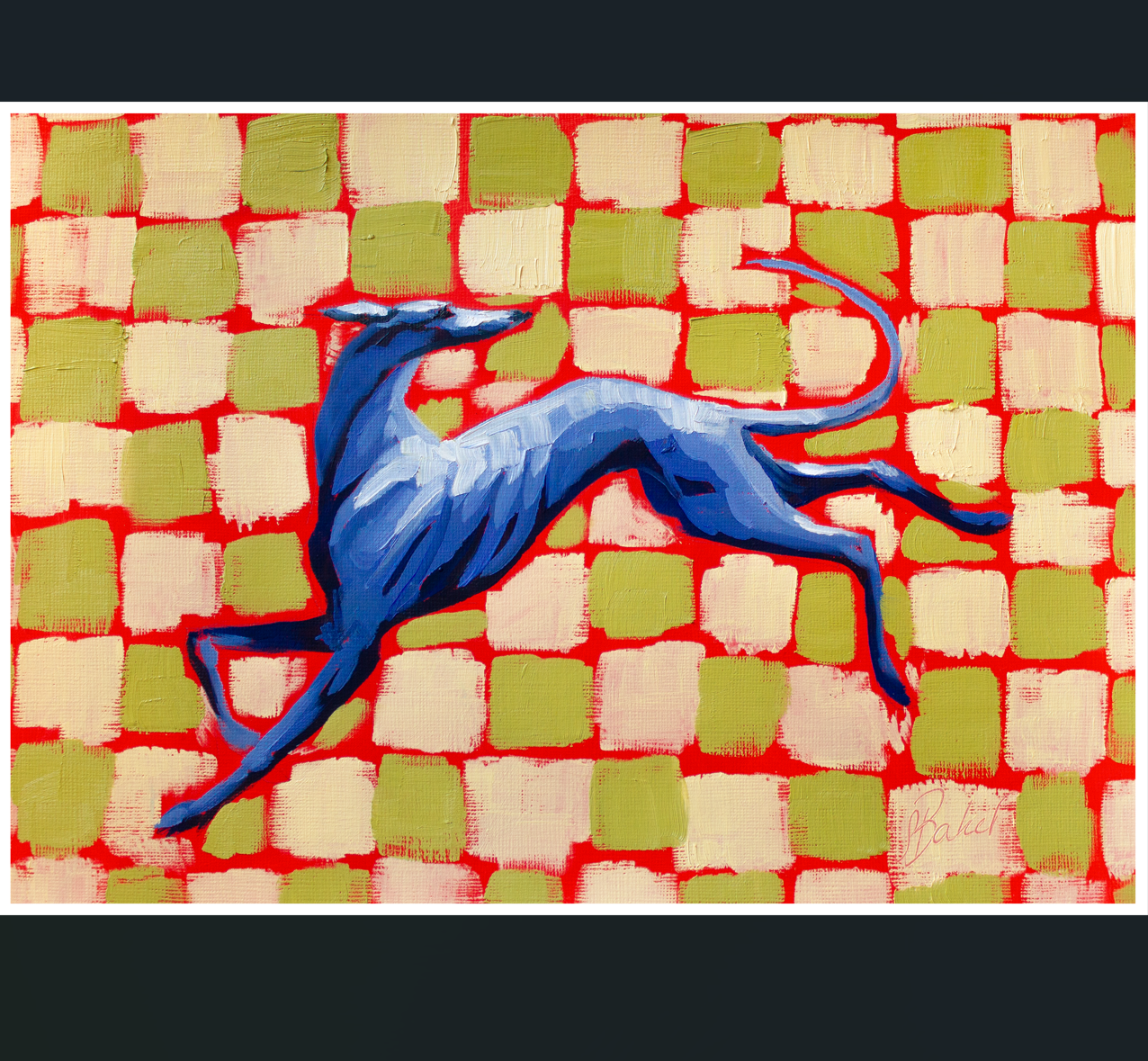 Chequered Hound by Sylvie Baker